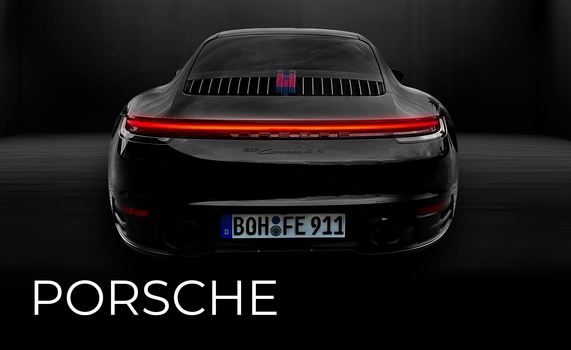 Porsche 911 von hinten